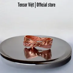 (Phạm Tráng Tensor Việt) Nhẫn đồng đỏ mix chéo đủ size cho nam nữ