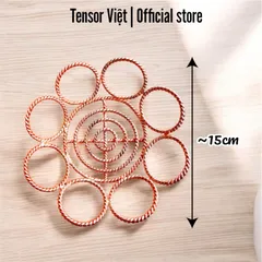 (Phạm Tráng Tensor Việt ) Giỏ đựng đồ, rổ rá tensor 144mhz, 432mhz bằng đồng đỏ sạc năng lượng, tái cấu trúc nước