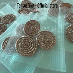 (Có bọc chống oxy hóa) Vòng triskelion (heddeka) tránh sóng bức xạ điện từ dành cho laptop, cục wifi, lò vi sóng,...
