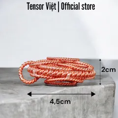 (Phạm Tráng Tensor Việt) Mặt dây chuyền đồng nguyên chất, charm túi xách Bông hoa sự sống 144Mhz chống bức xạ