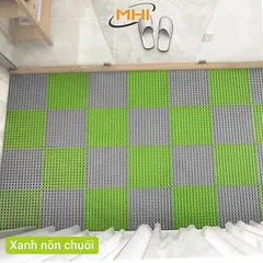 ❤️Bộ 4✅Tấm Lót Sàn Nhà tắm MHI Dẻo Siêu Bền- miếng sàn, vỉ lót sàn vệ sinh, bể bơi, sân vườn