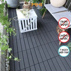 COMBO11 Tấm Nhựa Lót Sàn Cao 2cm Thoát nước tốt- Miếng nhựa giả gỗ Ban Công/Nhà Tắm/Nhà/Sân