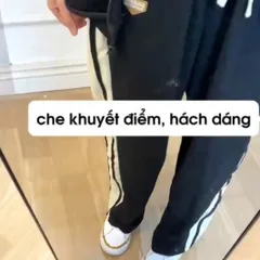 Quần ống rộng nhung tăm Unisex- Mua tấm lót sàn ban công nhận Deal Hời