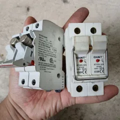 [fuse CHINT DELIXI] Cầu chì tép đôi dòng lớn 32A 500v các hãng tháo máy tủ điện bảo vệ quá dòng chạm chập cài ray