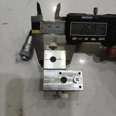 cụm cặp 2 panme Mitutoyo Japan kèm đế nhôm tháo máy tinh chỉnh vị trí 0.01mm