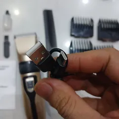 tông đơ cắt tóc pin 18650 kèm dây sạc usb type c mới tỉa lông chó mèo
