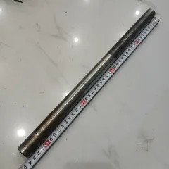 [phi 1inch 25.4mm] trục thép tròn tháo máy sẵn lỗ ren hệ inch 2 đầu dài 435mm