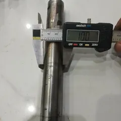 [phi 1inch 25.4mm] trục thép tròn tháo máy sẵn lỗ ren hệ inch 2 đầu dài 435mm