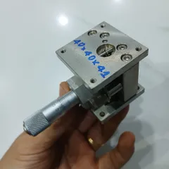 [nâng hạ 40x40 thép] bàn nâng hạ thép trắng panme 13mm hành trình 7mm