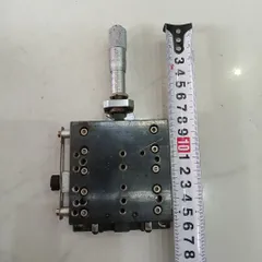 [thép 75x75] bàn trượt panme 0.01mm hành trình 15mm ray con lăn có khóa