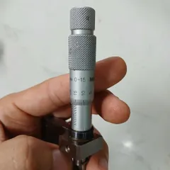 [full thép chỉnh nghiêng] cụm panme mitutoyo rãnh 0 15 0.01mm kèm kim chỉnh nghiêng 2 ống khí