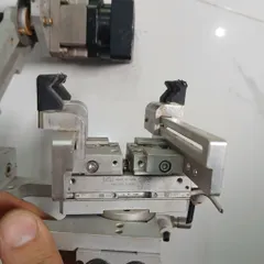 cụm tay gắp đặt xi lanh kẹp xoay kèm hộp số giảm tốc 1/10 step 57 tháo máy