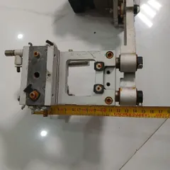 cụm tay gắp đặt xi lanh kẹp xoay kèm hộp số giảm tốc 1/10 step 57 tháo máy