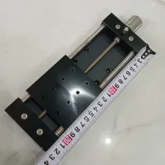 bàn trượt nhôm trượt tròn phi vít me cơ 0601 hành trình 100