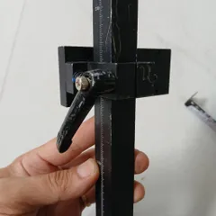[300mm] chân trụ nhôm rỗng đứng có thước khóa nhanh chỉnh độ cao thí nghiệm giảng dạy mô hình
