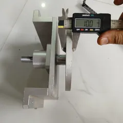 cụm đĩa xoay kèm chân nhôm chế mài đĩa trục 14 2 vòng bi 6002 mâm xoay
