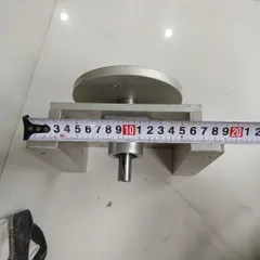 cụm đĩa xoay kèm chân nhôm chế mài đĩa trục 14 2 vòng bi 6002 mâm xoay
