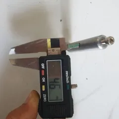 trục thép tròn phi 12 dài 61mm có lỗ xuyên thân