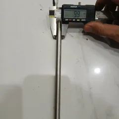 trục sắt, inox phi 10 2 lỗ ren M5 tháo máy bao chuẩn bao thẳng