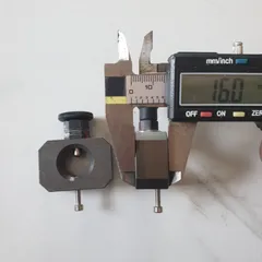 vòng chặn trục phi 16 có chốt nhanh nhôm anode xám dày 16mm