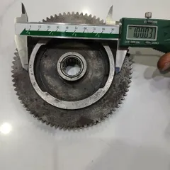 [module 1.75] Bánh răng thép đường kính 80 40 răng tiện phay cnc máy ép dập bấm cos bi đũa