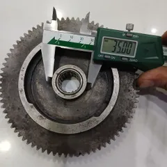 [module 1.75] Bánh răng thép đường kính 80 40 răng tiện phay cnc máy ép dập bấm cos bi đũa