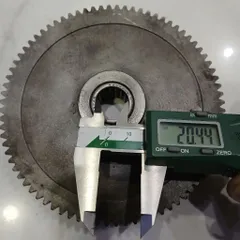 [module 1.75] Bánh răng thép đường kính 80 40 răng tiện phay cnc máy ép dập bấm cos bi đũa