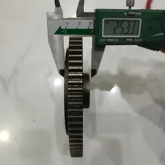 [module 1.75] Bánh răng thép đường kính 80 40 răng tiện phay cnc máy ép dập bấm cos bi đũa