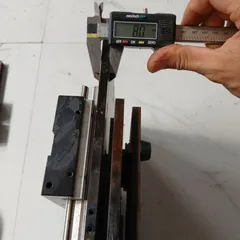 bộ bàn trượt XY nhôm hành trình 75mm tay quay vít me dày 8mm