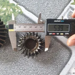 cặp bánh răng thép góc vuông tháo máy tỉ số 2:3 trục 15 20