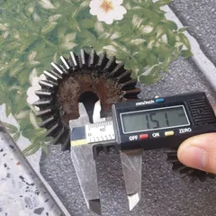 cặp bánh răng thép góc vuông tháo máy tỉ số 2:3 trục 15 20