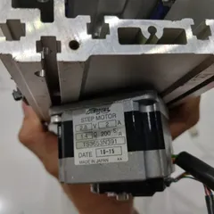 bộ khung nhôm trượt dây đai hành trình 210 ray bản 9 step 56 có encoder japan