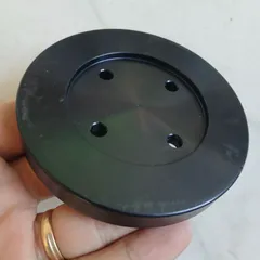 đĩa nhôm tròn oval anode sẵn lỗ ốc M5 dày 12mm đường kính 89 tháo máy mặt bích