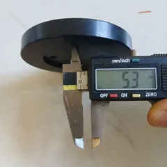 đĩa nhôm tròn oval anode sẵn lỗ ốc M5 dày 12mm đường kính 89 tháo máy mặt bích