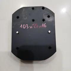 đĩa nhôm tròn oval anode sẵn lỗ ốc M5 dày 12mm đường kính 89 tháo máy mặt bích