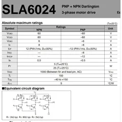 [bao sống] SLA6024 SLA5060 IC driver bldc 3 pha darlington kèm tản nhiệt tháo máy