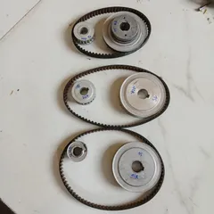 [S5M] combo 2 pulley răng + dây đai răng bước 5 bản 10mm đồng bộ timing