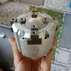 mâm cặp khí nén mini 3 4 chấu thép CKD airtac tháo máy cnc tiện phay bào