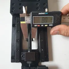 trục z bàn trượt ray bản 9 dài 230 hành trình 150 vít me bi phi 8 bước 2 won Korea chế bàn xy phay tiện mini cnc