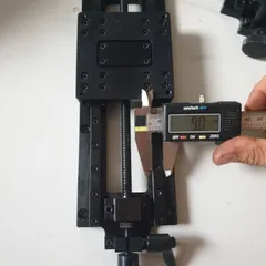 trục z bàn trượt ray bản 9 dài 230 hành trình 150 vít me bi phi 8 bước 2 won Korea chế bàn xy phay tiện mini cnc
