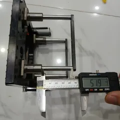 bộ khung nâng hạ ép dập có chốt định vị 4 trượt tròn misumi 8mm hành trình 52mm