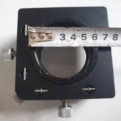 bộ chỉnh nghiêng thăng bằng kèm XY 2 trục có khóa optosigma vuông 95mm thông lỗ 55mm nhôm anode đen