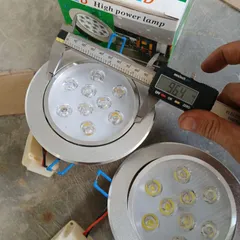 [ âm trần 9W chỉnh hướng] led âm trần ánh sáng trắng vàng điện 220v 1 pha