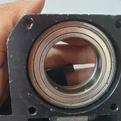 bộ trục xoay góc dùng động cơ mặt bích 60mm vít me phi 8 bước 1 hành trình góc 10mm thông lỗ 20