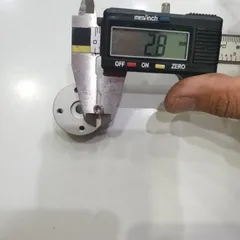 mặt bích nhôm lỗ trục 5mm sẵn lỗ ốc M3 gắn trục 5mm chế mài cắt pulley
