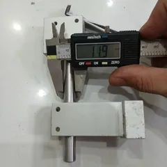 gối đứng gá chỉnh nhôm inox phi 12 có mặt bích