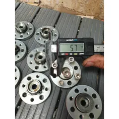mặt bích lắp trục ốc M7 sắt dày 8mm đường kính 55mm