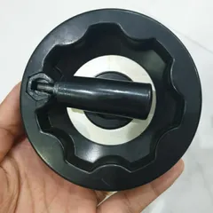 tay quay gập gọn đường kính 98mm trục thép lỗ trục 8mm