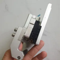 khung ép dập hàn gọt cell pin 18650 2 con trượt DPIN 40x40 siêu bền kèm con lăn cao su xi lanh smc japan có cell cân lực