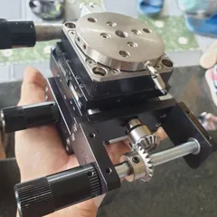 combo 3 trục XYR tháo máy có tay vặn du xích 0.05mm panme 0.01mm 14x13x9cm chế phay tiện laser in 3d mini